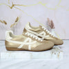Tenis oro x talco cuero para mujer A202-Z495