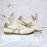 Tenis talco x champaña cuero para mujer A202-Z495