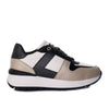 Tenis talcoxnegroxdorado para mujer TA1042