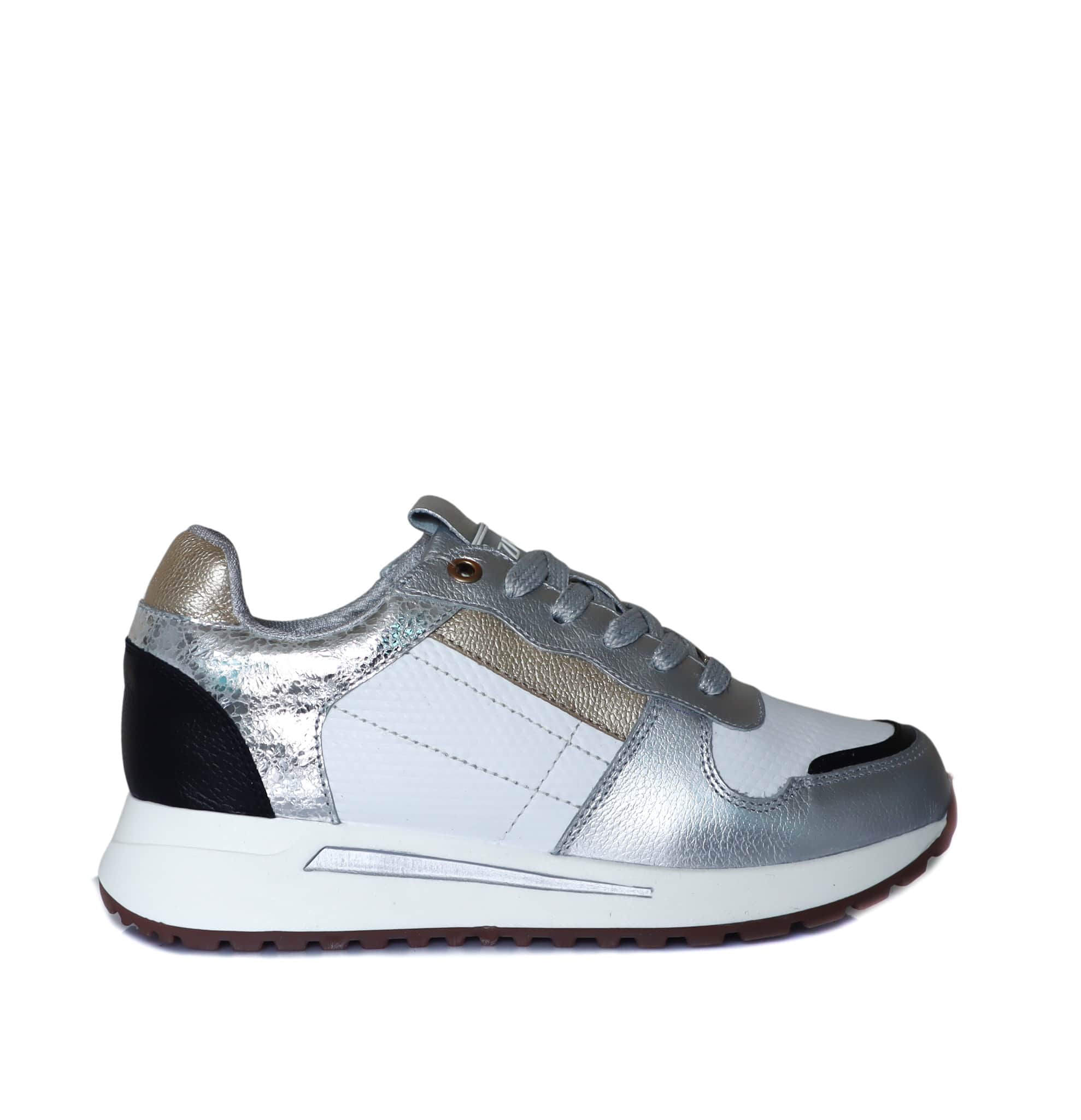 Bolichero blanco x plata para mujer TAC939