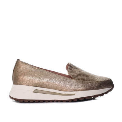 Mocasin metal arena cuero para mujer H-GINA