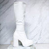 Bota tacon 5 1/2 blanco para mujer 080-Z279