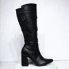 Bota tacon 5 1/2 negro para mujer 124-Z279