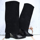 Bota negro brillante para mujer 1559-Z279
