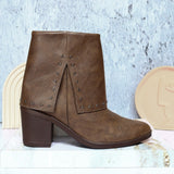 Botin cafe claro para mujer 2567-Z22
