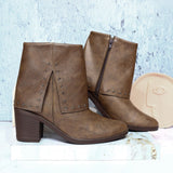 Botin cafe claro para mujer 2567-Z22