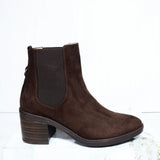 Botin tacon 5 1/2 cafe para mujer 26107-Z22