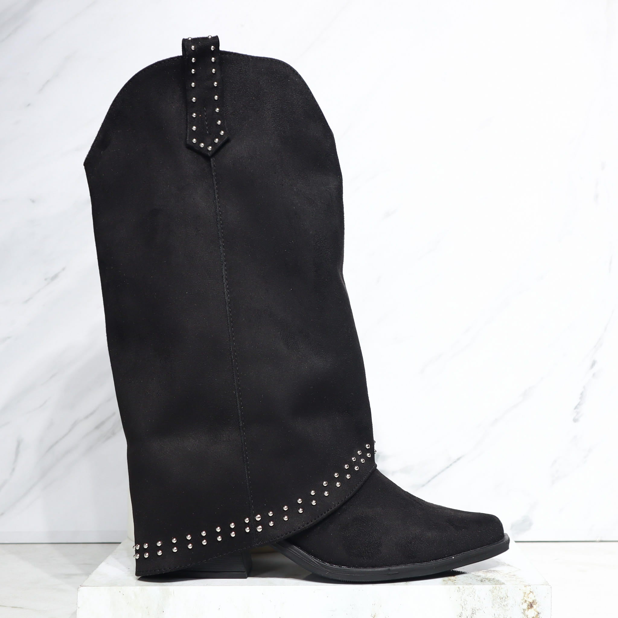 Bota negro gamuza para mujer 2663-Z22