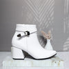 Botin blanco para mujer 7411-Z578