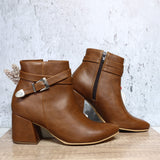 Botin canela para mujer 7411-Z578