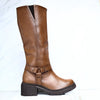 Bota plana miel para mujer 749-Z126