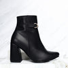 Botin tacon 7 1/2 negro para mujer 7518-Z411