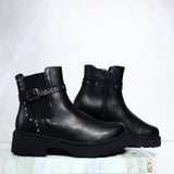 Botin negro para mujer C808-Z126