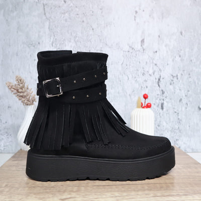 Botin negro para mujer FLECO1-Z279