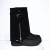 Bota cuadrada negro para mujer NOA-Z22
