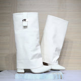 Bota blanco para mujer S8018-Z347