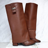 Bota tacon 5 1/2 cafe ocaña para mujer S8018-Z347