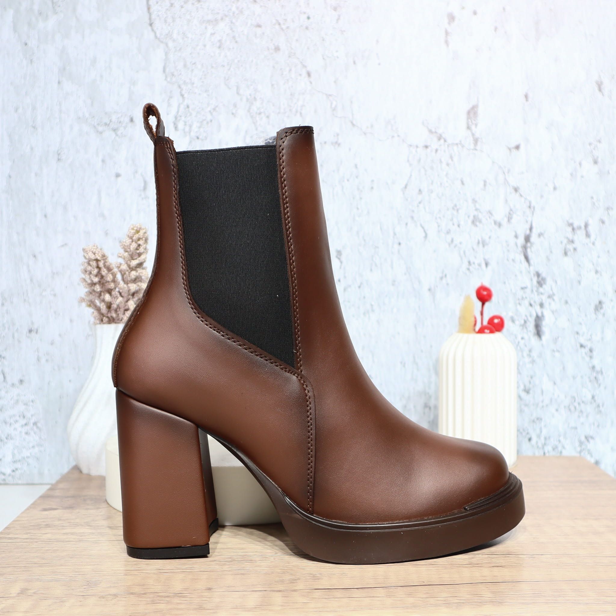 Botin cafe para mujer S8028-Z347