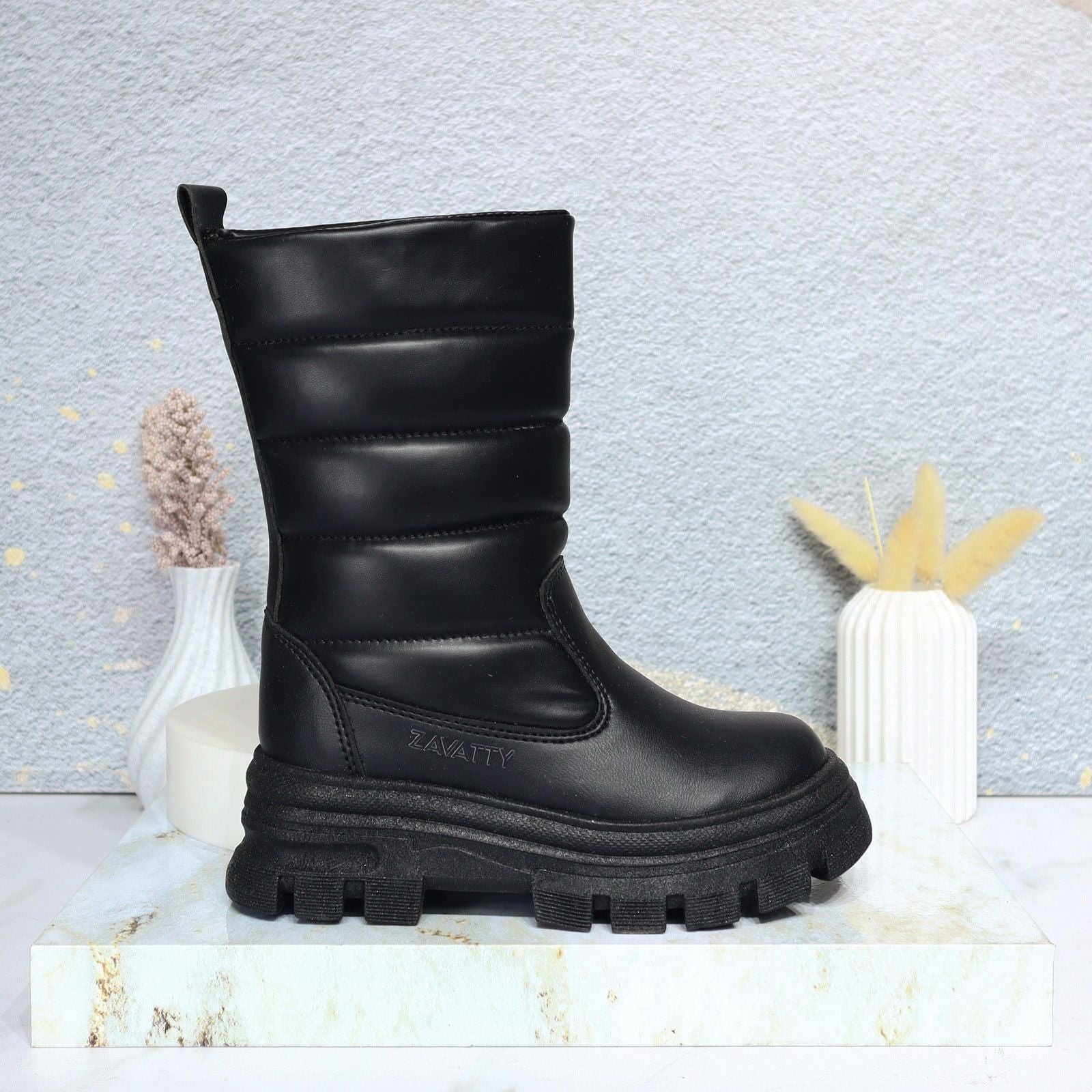 Bota negro para niña J80-Z126