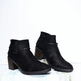 Botin tacon 5 1/2 negro para mujer 26109-Z22