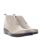 Botin taupe cuero para mujer H-ABRIL