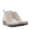 Botin taupe cuero para mujer H-ABRIL