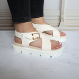 Sandalia plana para mujer K069-Z111
