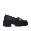 Mocasin niña negro mate para niña 124-Z126