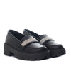 Mocasin niña negro mate para niña 124-Z126