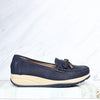 Mocasin azul para mujer 2541-Z719