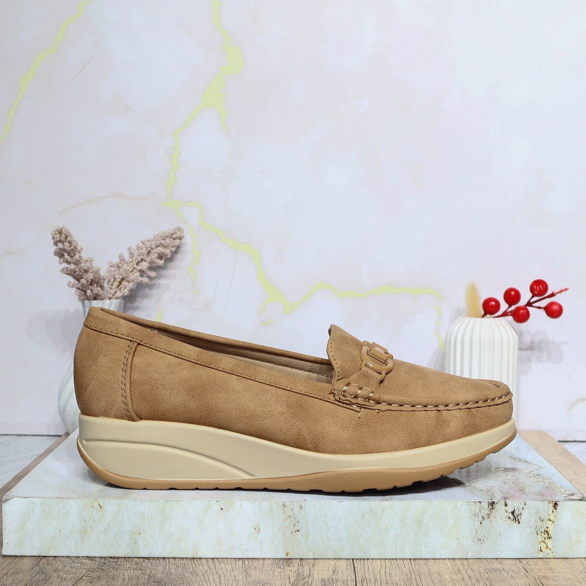 Mocasin miel para mujer 2549-Z719