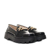 Mocasin negro charol para mujer 266-Z284