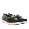 Mocasin negro para mujer 336-Z360