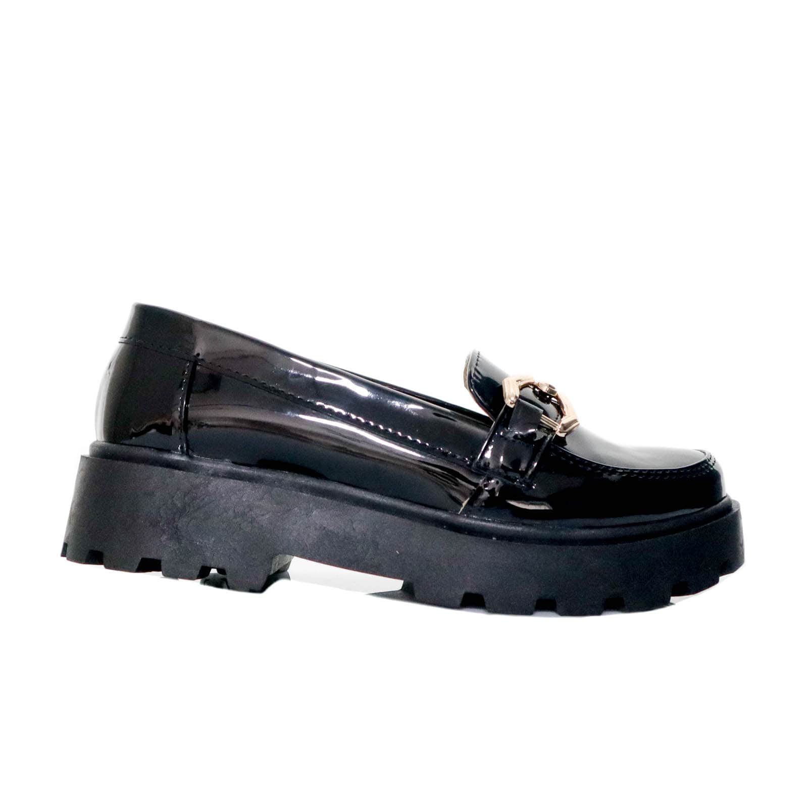 Mocasin negro para mujer 421-z284