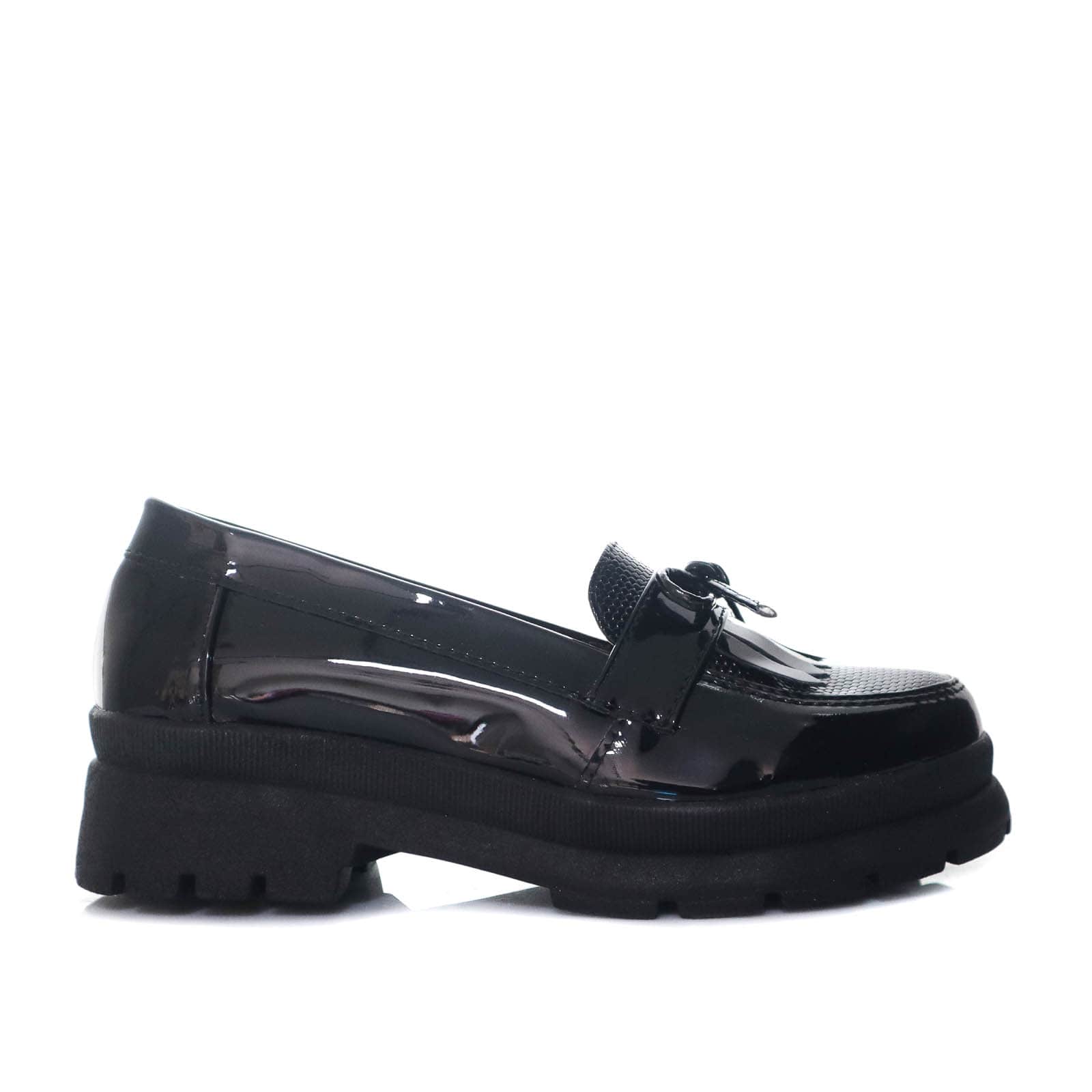 Mocasin negro para mujer 466-Z284