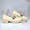Mocasin beige x animal print para mujer 472-Z284