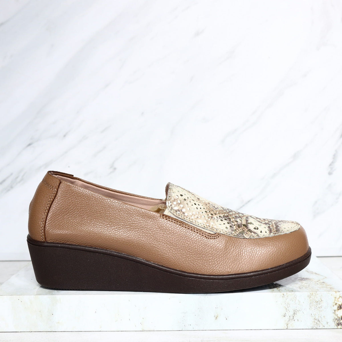 Romulo cerrado miel x folia cuero para mujer H-JANA