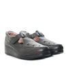 Mocasin negro cuero para mujer H-LEIDY