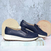 Mocasin azul oscuro para mujer H-NANCY
