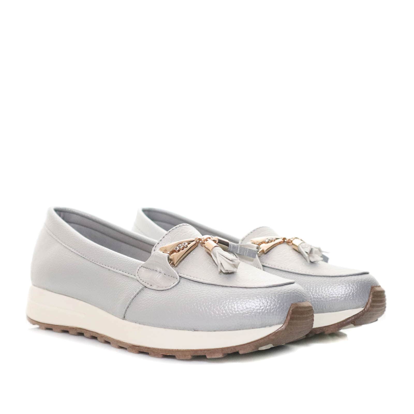 Mocasin plata para mujer S456-Z568