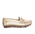 Mocasin champaña cuero para mujer TA09-Z449