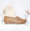 Mocasin miel cuero para mujer TA09-Z449