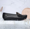 Mocasin negro x dino cuero para mujer TA09-Z449