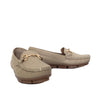 Mocasin taupe cuero para mujer TA09-Z449
