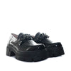 Mocasin charol negro para mujer TA1040