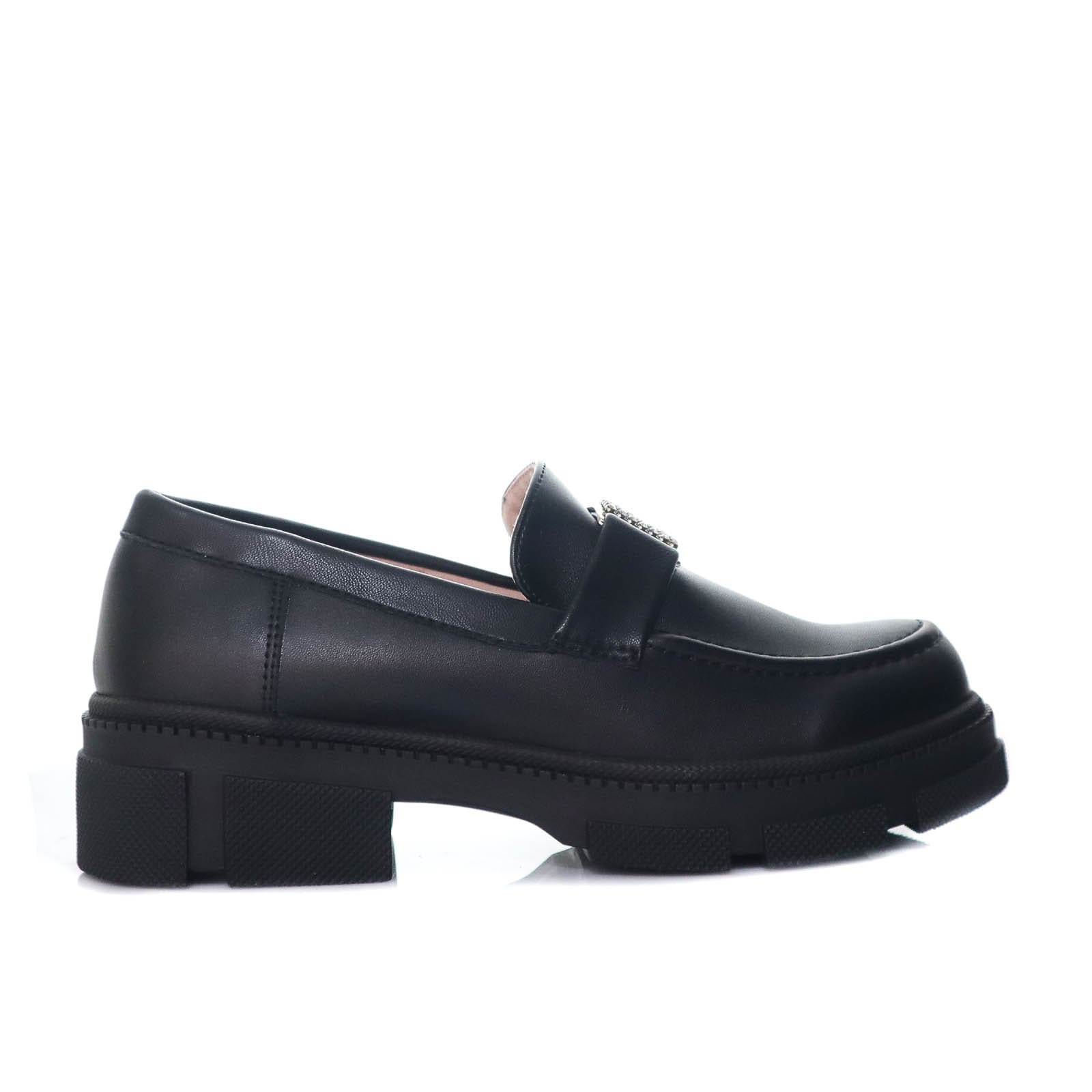 Mocasin negro para mujer TA1041