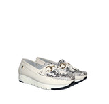 Mocasin crema cuero para mujer TA11-Z449