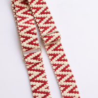 BEIGE X BEIGE X ROJO ZIGZAG