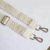 Reata para bolsos de mujer REA1 COLOR BLANCO CON PLATA