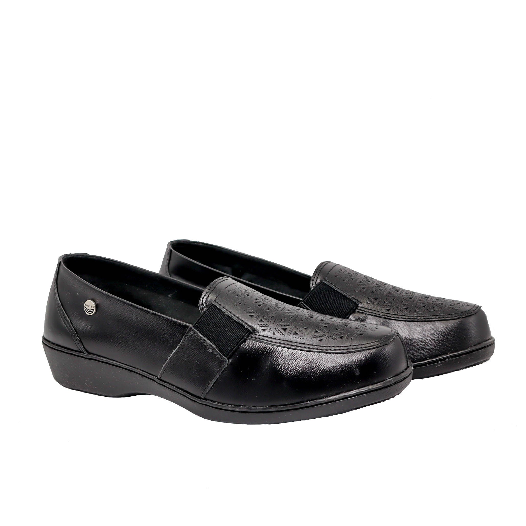 Mocasin negro para mujer RO2092